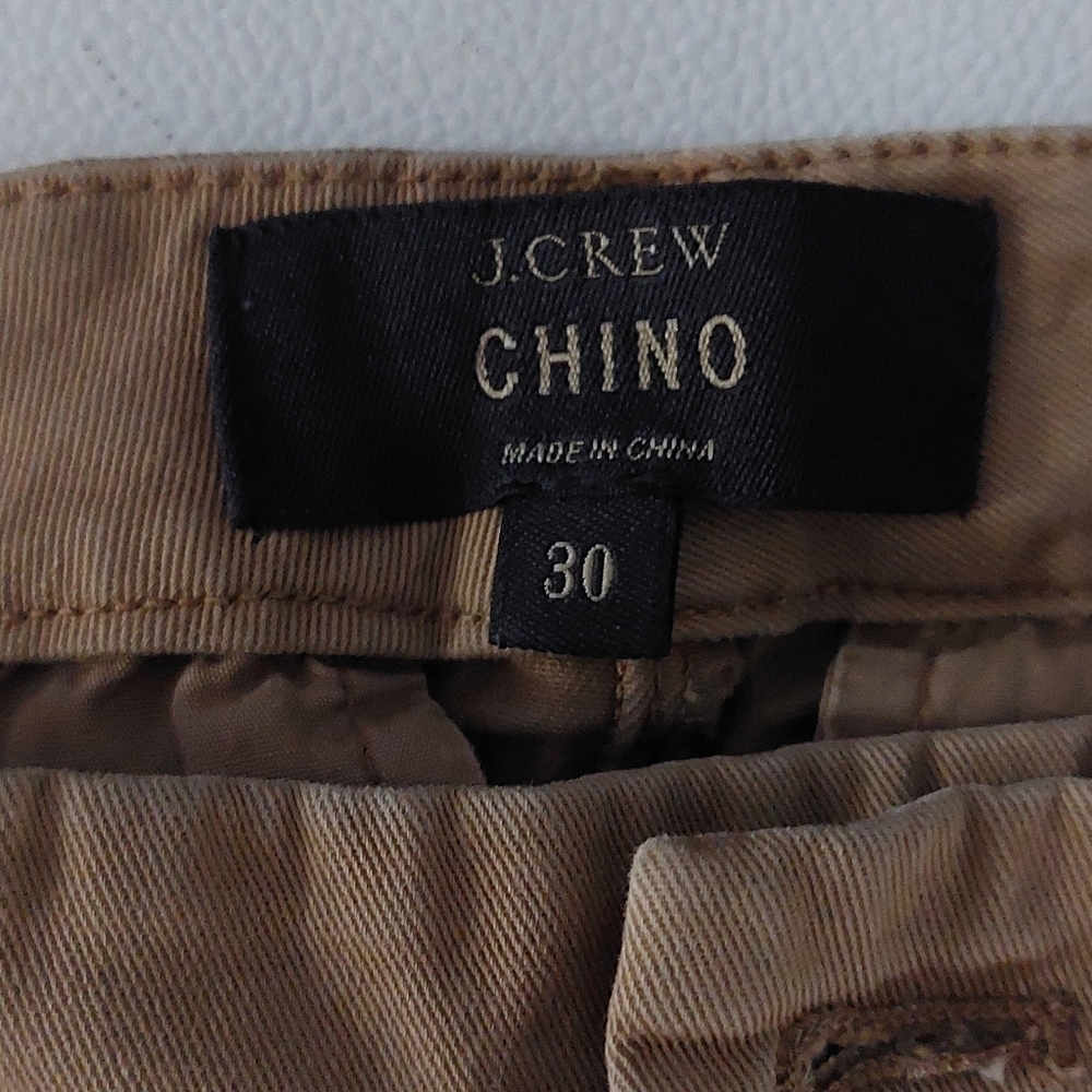 J. Crew Tan Khaki Chino Pants Waist 30.